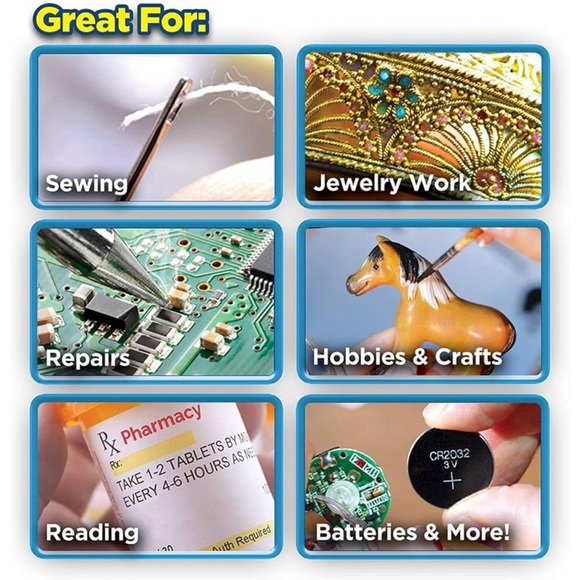 Two Pair Mighty Sight LED Magnifying Glasses - Picture 10 of 12